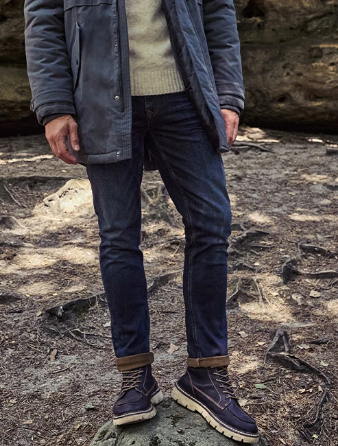 Denim Dark Blue Coated