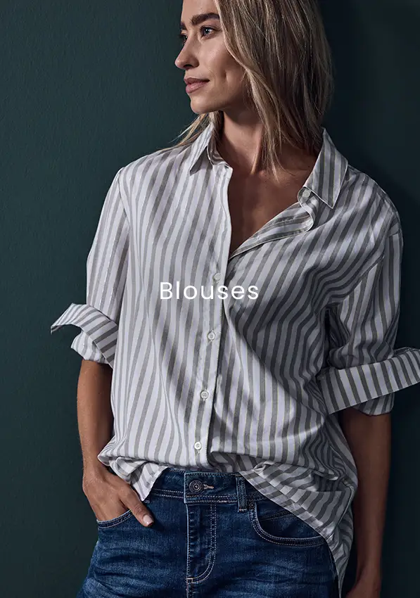 Street One Knit Cuff Blouse