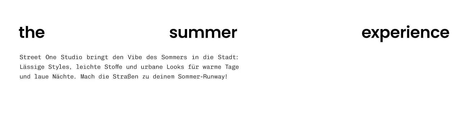 the summer experience